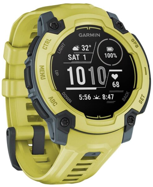 GARMIN Instinct E 45 mm Smartwatch lime, dunkelgrün