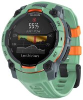 GARMIN Instinct 3 AMOLED 45 mm Smartwatch grün, schwarz