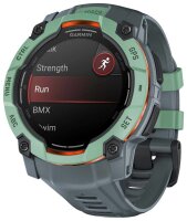 GARMIN Instinct 3 AMOLED 50 mm Smartwatch grün, schwarz