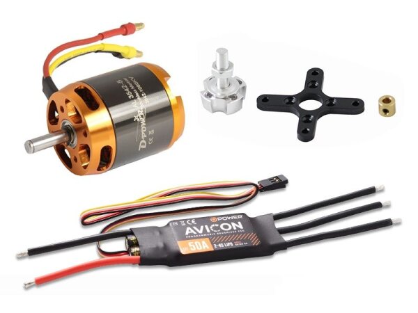 D-Power Brushless Set AL3542-5 & AVICON 50A Regler