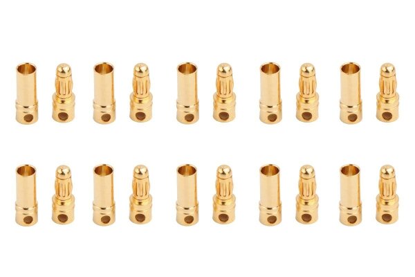Goldkontakte Ø 3,5 mm - 10 Paar