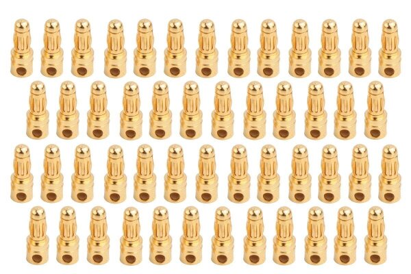 Goldkontakt Stecker Ø 3,5 mm - 50 St.
