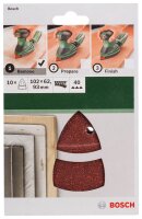 10 BOSCH Schleifblätter 40
