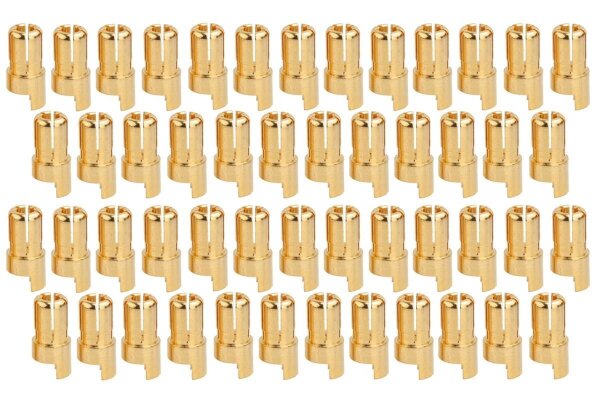 Goldkontakt Stecker Ø 6,0 mm - 50 St.