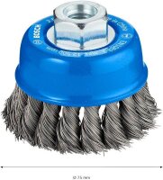 BOSCH Drahtbürste für Bohrmaschine PRO Metal Topfbürste , 1 St.