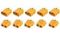 XT 60 3,5 mm Goldkontakte gelb - 5 Paar