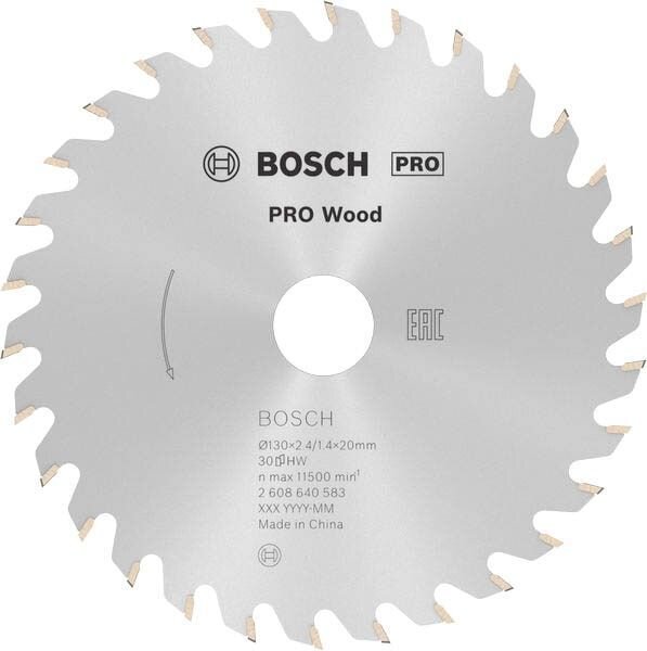 BOSCH PRO Wood Kreissägeblatt 130,0 mm, 30 Zähne, 1 St.