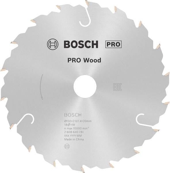BOSCH PRO Wood Kreissägeblatt 150,0 mm, 18 Zähne, 1 St.