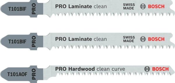 BOSCH PRO Laminat Stichsägeblätter-Set 3 St., 1 St.