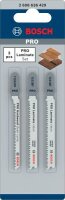 BOSCH PRO Laminat Stichsägeblätter-Set 3 St., 1...