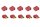 T-Stecker Hochstromkontakte rot - 5 Paar