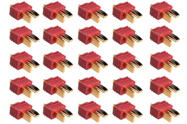 T-Hochstromkontakt Stecker rot - 25 St.