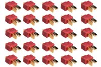 T-Hochstromkontakt Stecker rot - 25 St.