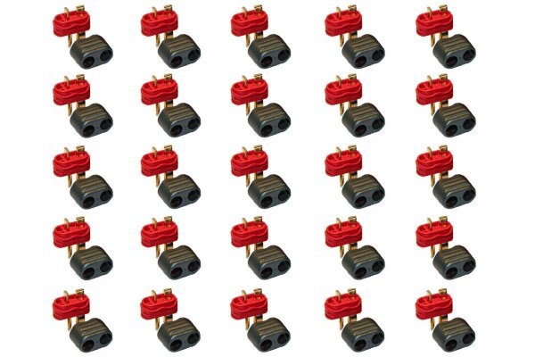 T-PLUS Hochstromkontakt Stecker rot - 25 St.