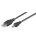 goobay USB 2.0 A/Mini USB 2.0 B Kabel Mini USB-Anschlusskabel 3,0 m schwarz, 1 St.
