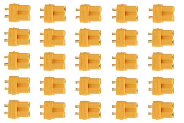 XT 30 Goldkontakt Stecker gelb - 25 St.