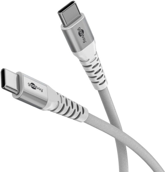 goobay USB 2.0 C-Stecker USB-Kabel 2,0 m weiß, 1 St.