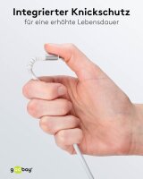 goobay USB 2.0 C-Stecker USB-Kabel 2,0 m weiß, 1 St.