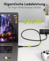 goobay USB 4 USB-Kabel 0,5 m schwarz, 1 St.