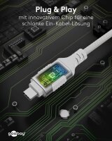 goobay USB-C 3.1/RJ45 Kabel 15,0 m weiß, 1 St.