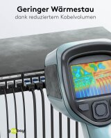goobay RJ-45 Netzwerkkabel 3,0 m schwarz bis zu 10,00 Gbit/Sek. bis zu 500 MHz, 1 St.