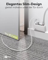 goobay USB-C 3.1/RJ45 Kabel 5,0 m weiß, 1 St.