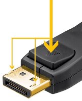 goobay DisplayPort 2.1 Kabel 3,0 m schwarz, 1 St.