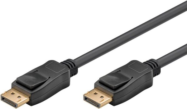 goobay DisplayPort 1.4 Kabel 1,0 m schwarz, 1 St.