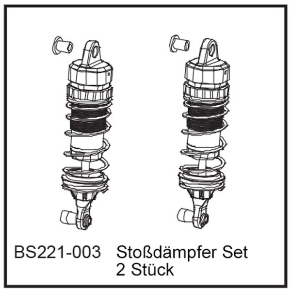Stoßdämpfer Set (2 Stück) - BEAST BX / TX