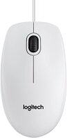 Logitech B100 Maus kabelgebunden weiß