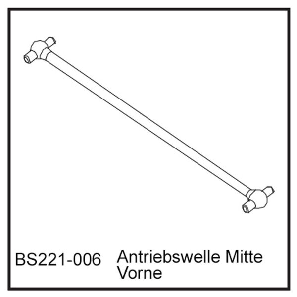 Antriebswelle Mitte Vo - BEAST BX / TX