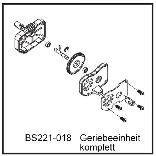 Getriebeeinheit komplett - BEAST BX / TX