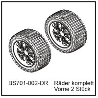 Räder komplett Vo (2 Stück) - BEAST BX