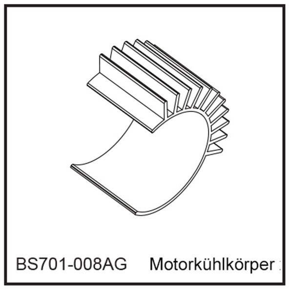 Motorkühlkörper - BEAST BX / TX