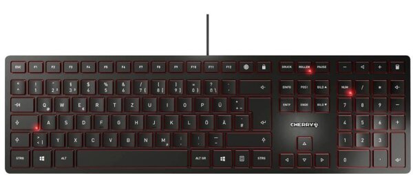CHERRY KC 6000 SLIM Tastatur kabelgebunden schwarz