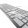 CHERRY KC 6000 SLIM Tastatur kabelgebunden silber