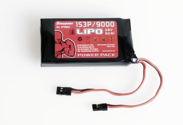 Graupner Senderakku LiPo 1S3P/9000 TX