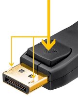 goobay DisplayPort Kabel 1.4 3,0 m schwarz, 1 St.