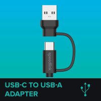 speedlink USB-C/A zu USB-C Kabel Set USB-Kabel Play & Charge 2x 3,0 m schwarz, 1 St.
