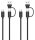 speedlink USB-C/A zu USB-C Kabel Set USB-Kabel Play & Charge 2x 3,0 m schwarz, 1 St.