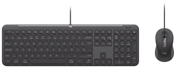 Logitech Signature Slim Wired Combo MK620 Tastatur-Maus-Set kabelgebunden schwarz