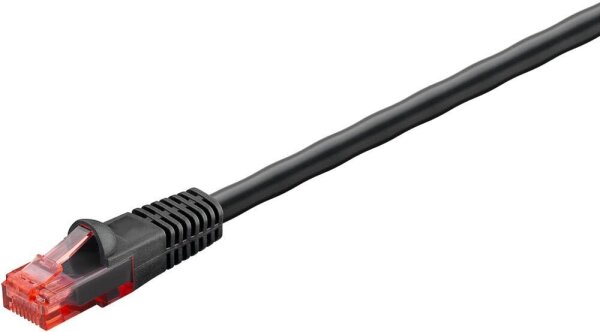 goobay RJ-45 Netzwerkkabel Outdoor 20,0 m schwarz bis zu 1,00 Gbit/Sek. bis zu 250 MHz, 1 St.