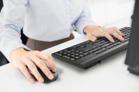 Kensington KM270 EQ Tastatur-Maus-Set kabellos schwarz