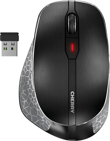 CHERRY MW 8C Maus kabellos schwarz, silber