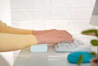 LEITZ Tastatur-Handballenauflage Ergo Cosy grau