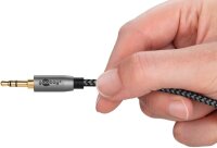 goobay 3,5 mm Klinke/Cinch Kabel 2,0 m silber, schwarz, 1 St.