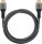 goobay HDMI 2.1 HDMI-Kabel 1,0 m grau, schwarz, 1 St.