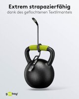 goobay USB 2.0 C/USB 2.0 C, 2.0 A USB-Kabel 3,0 m grau, schwarz, 1 St.