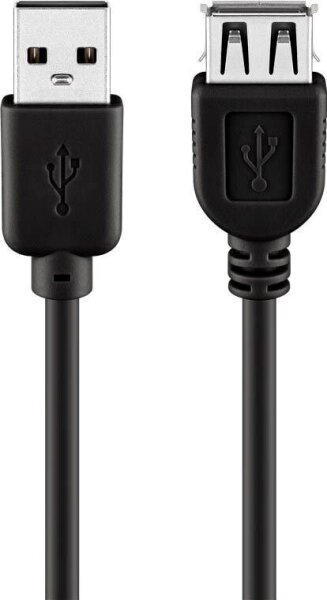 goobay USB 2.0 A USB-Kabel 1,8 m schwarz, 1 St.