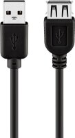 goobay USB 2.0 A USB-Kabel 1,8 m schwarz, 1 St.